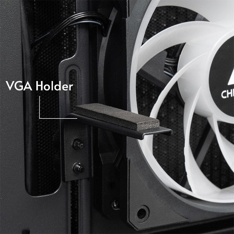 Caixa de Computador CHIEFTEC VISTA GT-01B-OP (ATX, Micro ATX, Mini-ITX - Midi Tower - Aço SPCC, 0,5 a 0,8 mm - Preto), miniatura 10