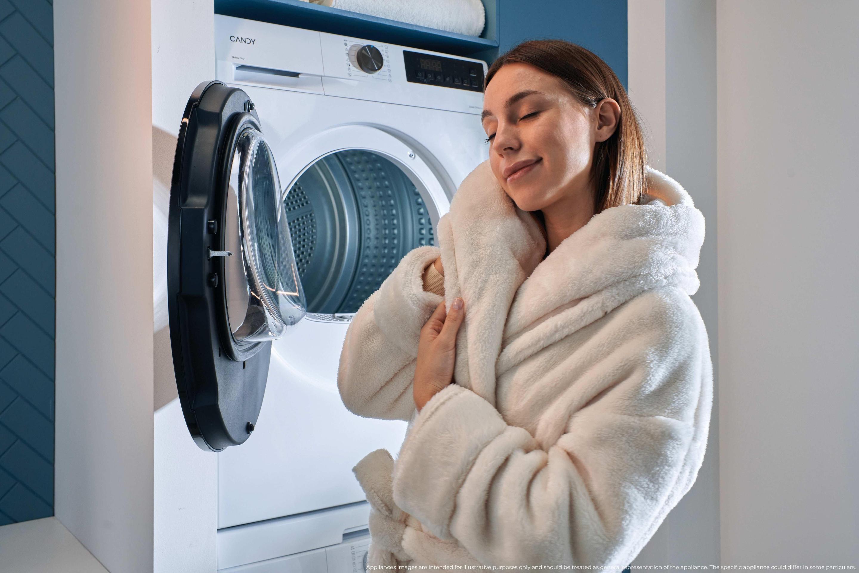 Máquina de Secar Roupa Independente CANDY GD9N2BS (9 kg - Bomba de calor - Esquerdo - Branco), miniatura 13