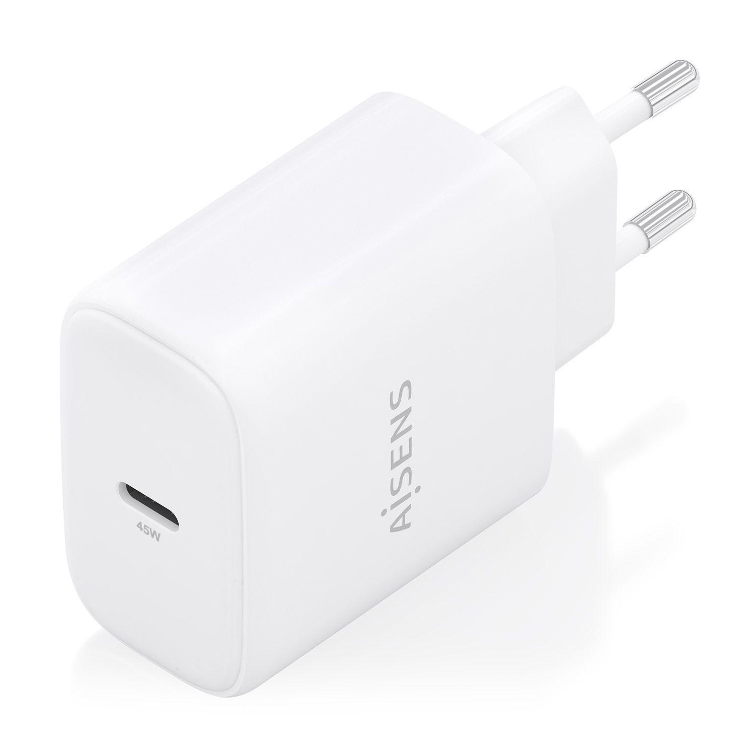 Carregador de Parede AISENS A110-0969 (45 W - Tipo C - Branco), miniatura 2