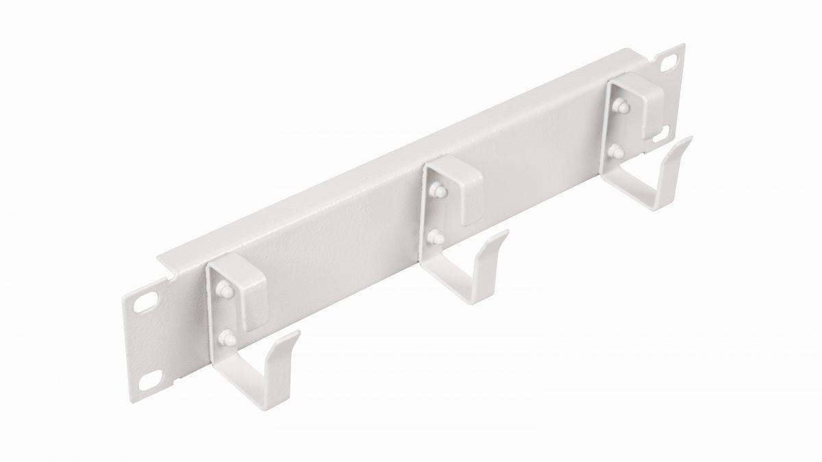 Organizador de Cabos EQUIP EZMR-10-G (10" - 1U - 3 Anéis Metálicos - Cinzento)