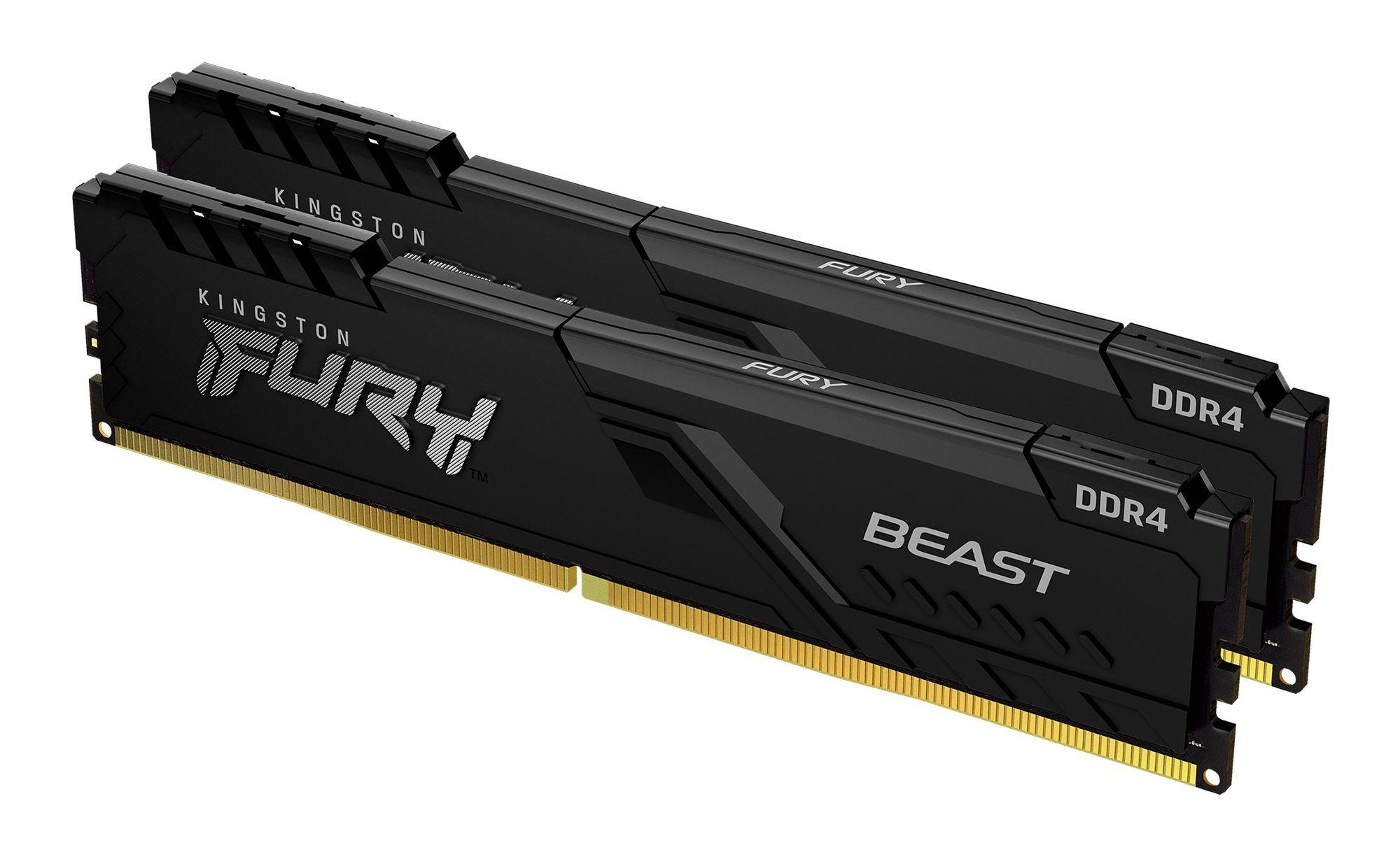 Kit de Memória RAM KINGSTON FURY Beast KF432C16BBK2/16 (3200 MHz - 16 GB - DIMM)
