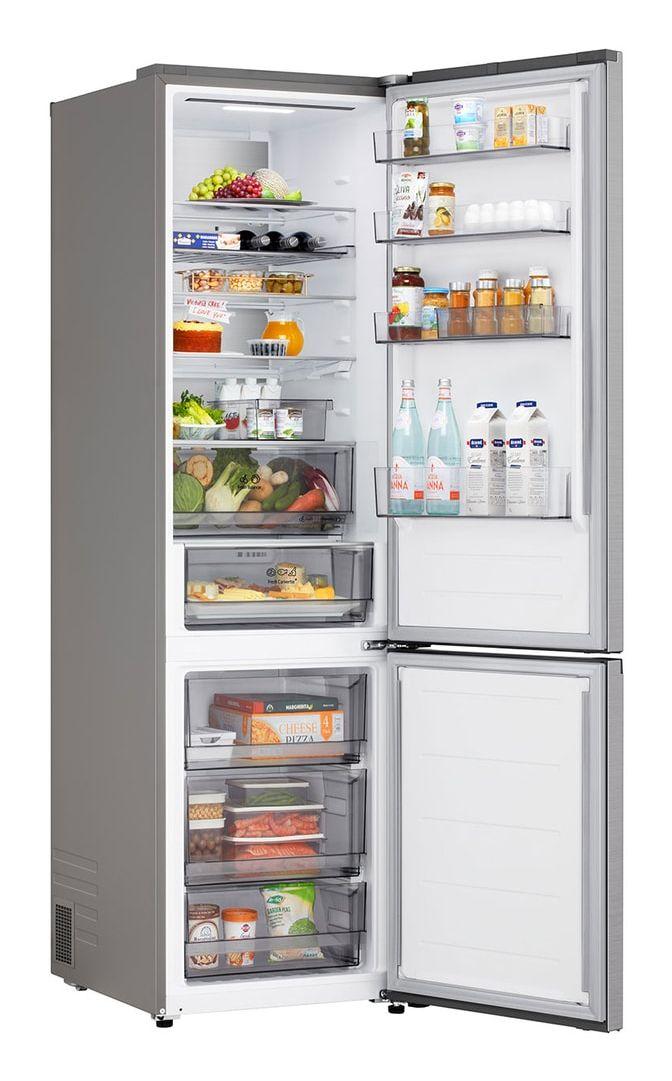 Frigorífico Combinado Independente LG GBBS525APY (375 l - ThinQ - 203x59,7x67,4 cm - Prateado) — miniatura 13