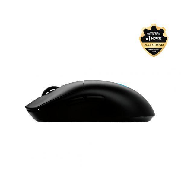 Rato LOGITECH PRO 2 LIGHTSPEED (Ambidestro - 32000 DPI - Ótico HERO 2 - Preto), miniatura 2