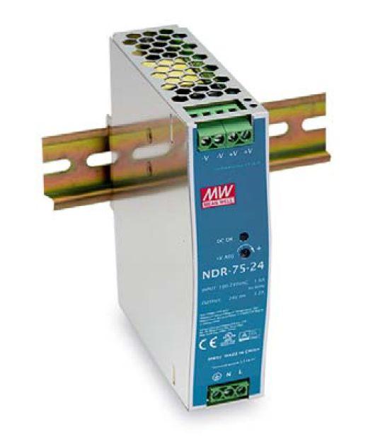 Fonte de Alimentação Industrial LEVELONE POW-2432 (75 W - 1.45 A - 24 V DC - Azul e Prateado)