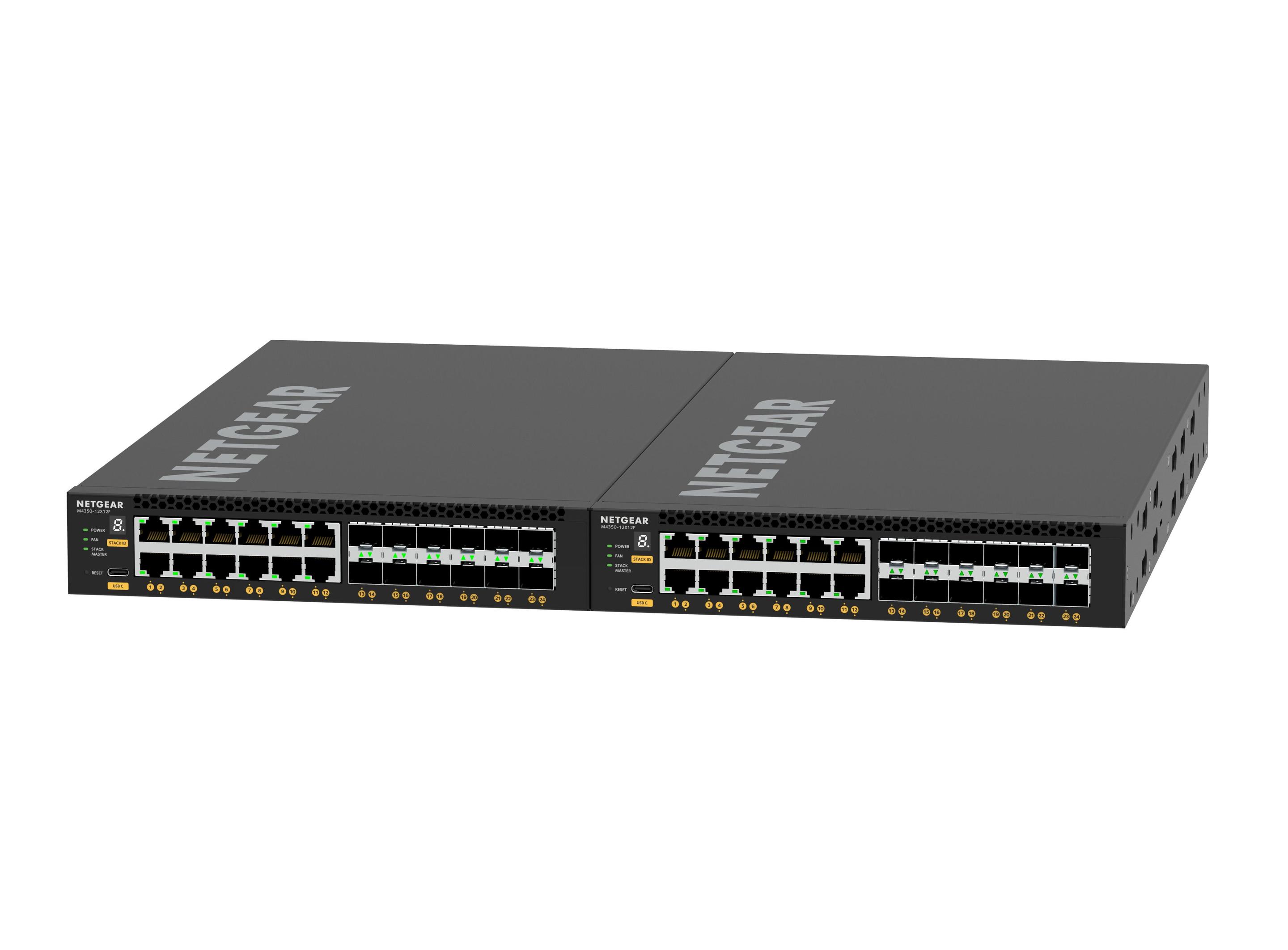 Switch NETGEAR M4350-12X12F (10G Ethernet - 32 MB - 480 Gbit/s - Preto) — miniatura 6