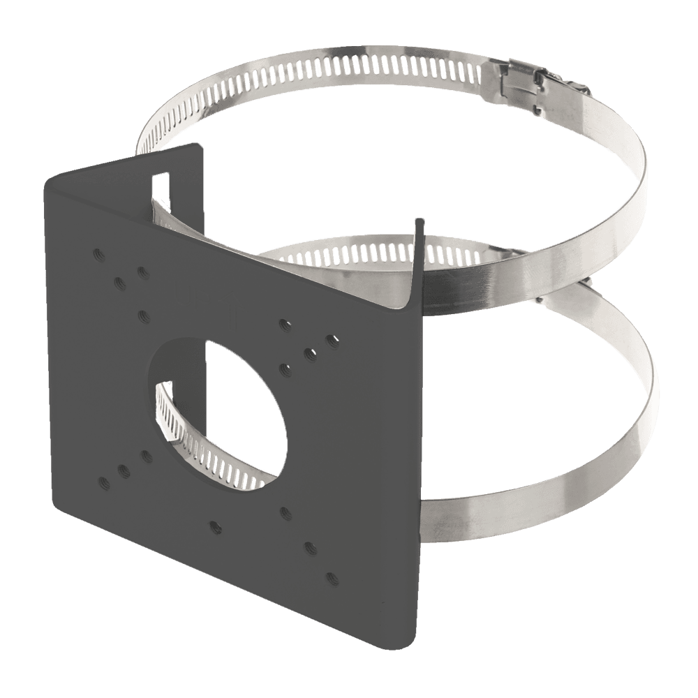 Suporte de Poste para Câmara Bullet UNIVIEW UV-TR-UP06-B-IN-BLACK (55–127 mm - Aço - Preto)