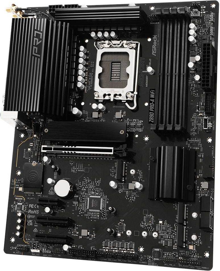 Motherboard ASROCK Z890 Pro-A WiFi (LGA 1851 - Intel Core Ultra Series 2 - ATX - Prateado), miniatura 3