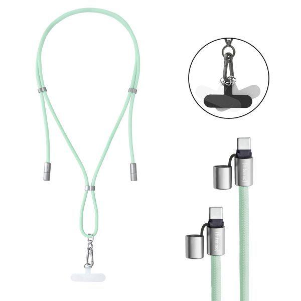 Cabo USB-C INTENSO Lanyard Cable (1,65 m - USB-C - Verde) — miniatura 2
