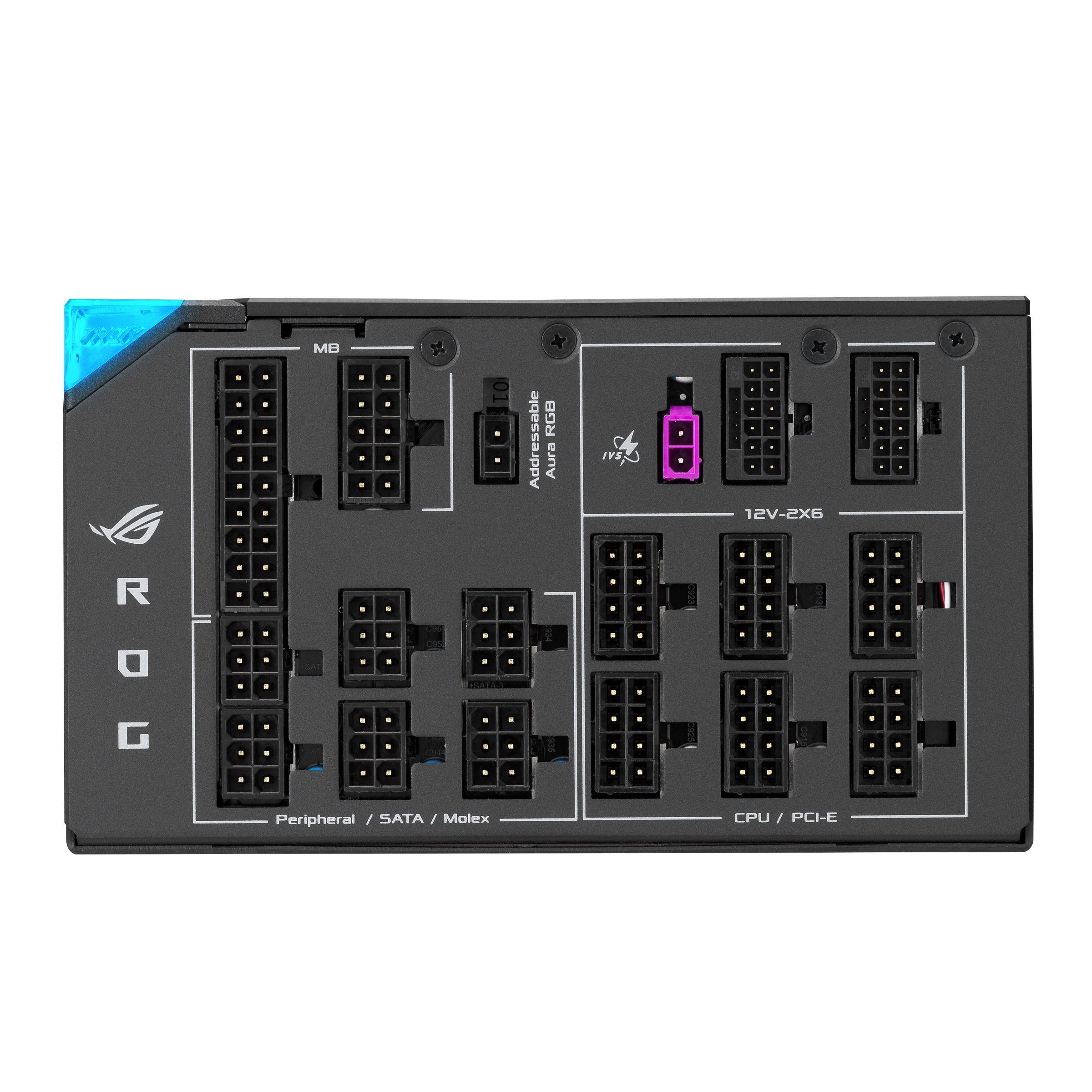 Fonte de Alimentação ASUS ROG Thor 1600T3 Gaming (ATX - 1600 W - 80 PLUS Titanium - Cinzento), miniatura 11