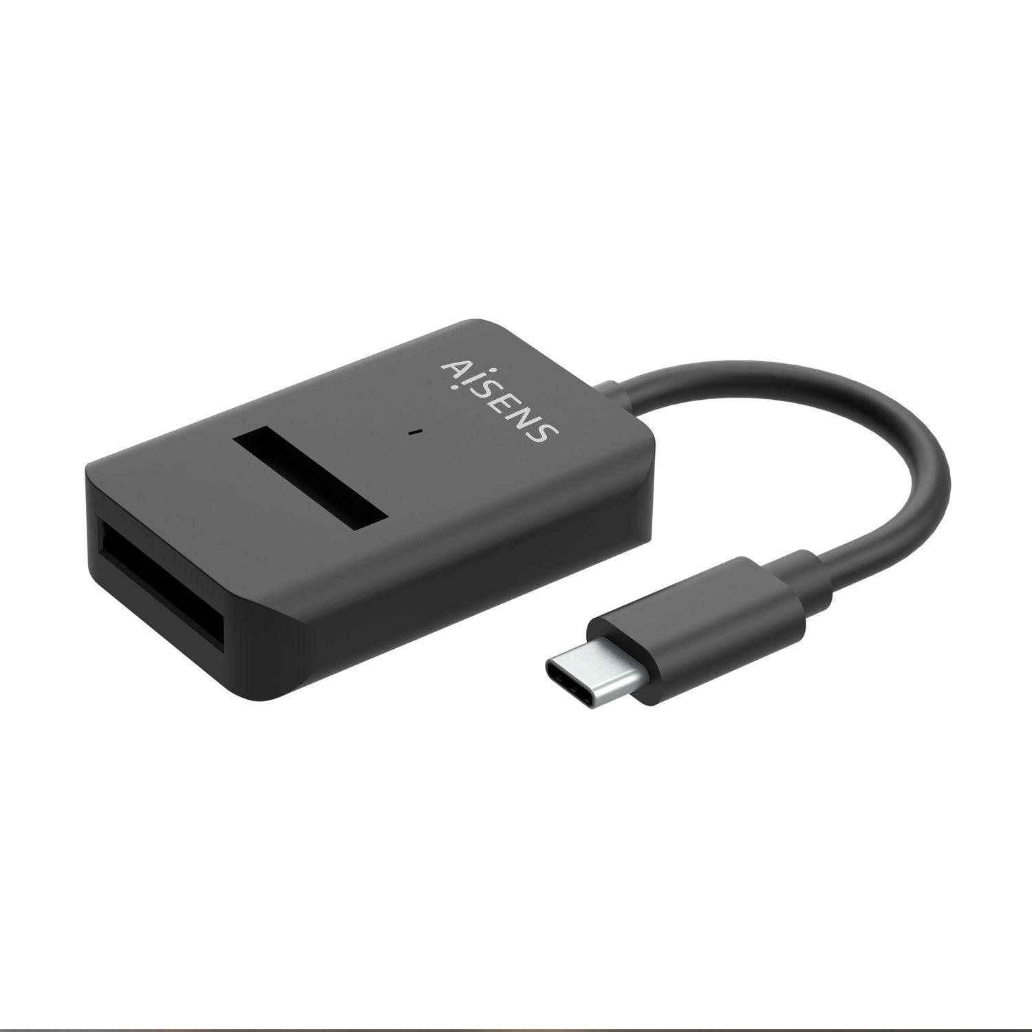 Caixa Externa USB-C para SSD M.2 AISENS ASUC-M2D011-BK (2 TB - M.2 - SATA e NVMe - Preto)