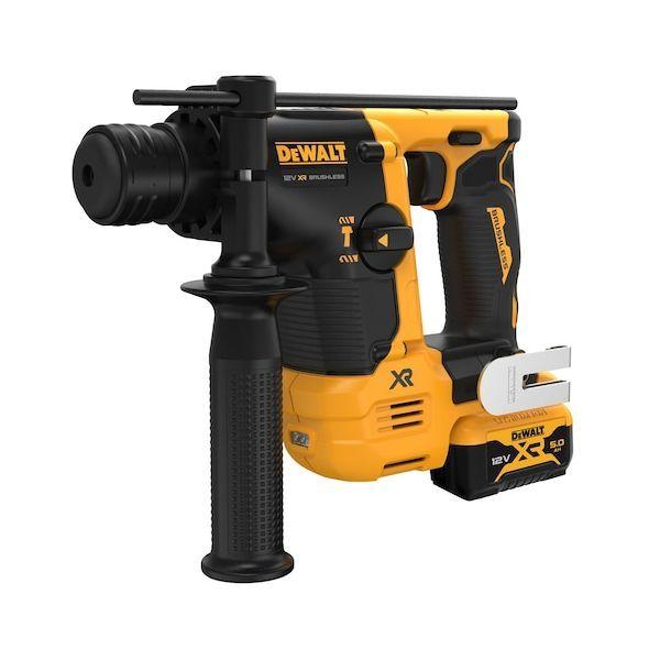 Martelo Perfurador a Bateria DEWALT DCH072P2-QW (12 V - Iões de lítio - Amarelo e Preto)