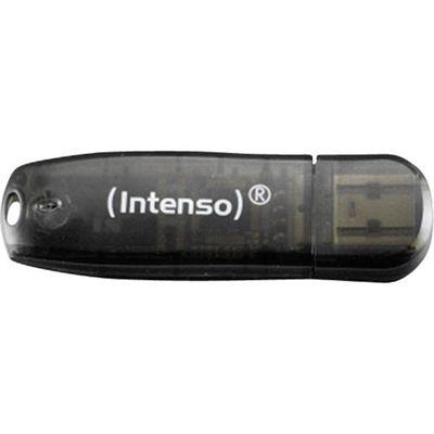 Pen USB INTENSO Rainbow Line (Com tampa - Hi-Speed USB 2.0 - 28,00 MB/s - Preto)