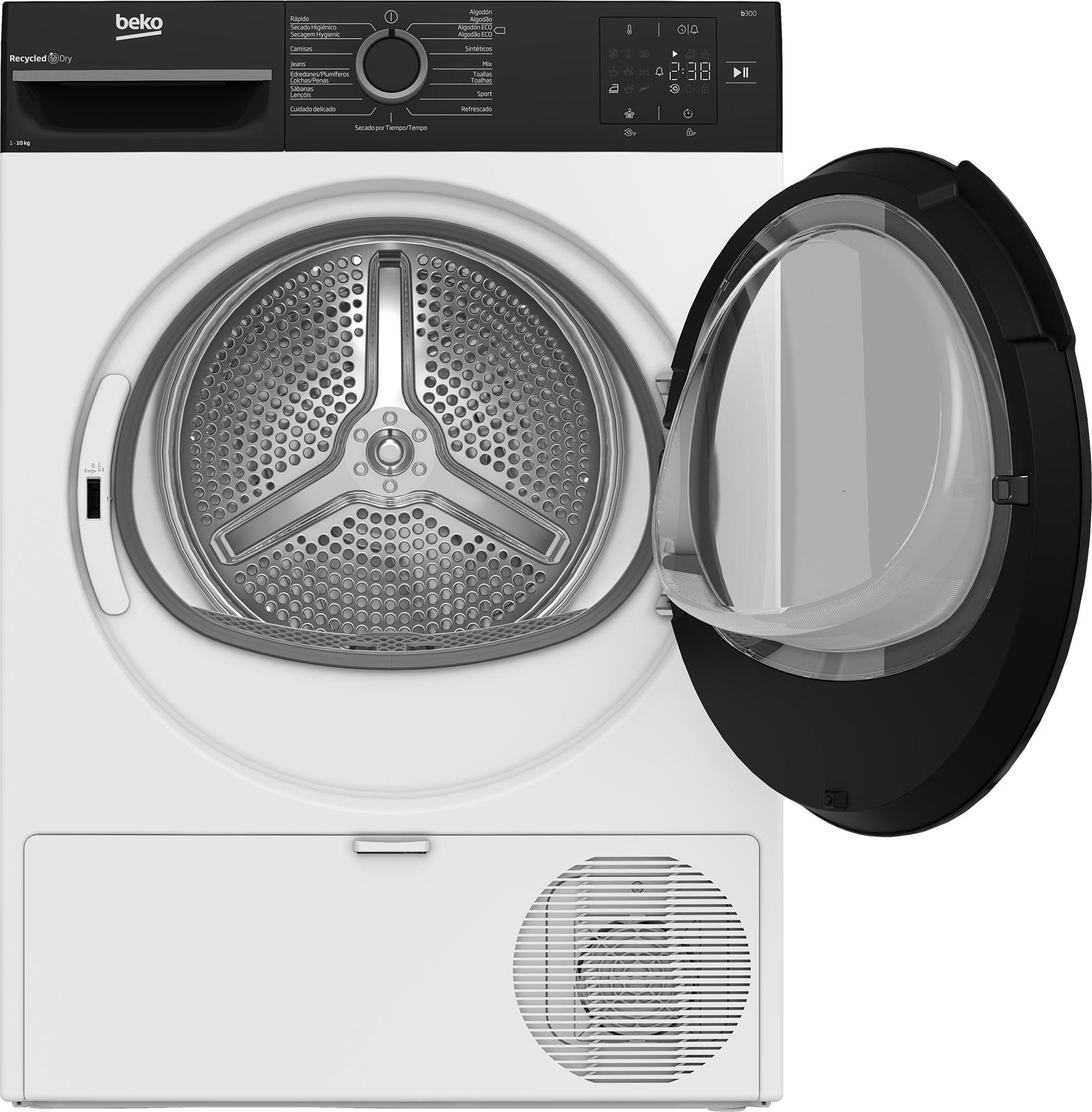 Máquina de Secar Roupa Independente BEKO BM3T30230W (10 kg - Bomba de calor - Esquerdo - Branco), miniatura 3