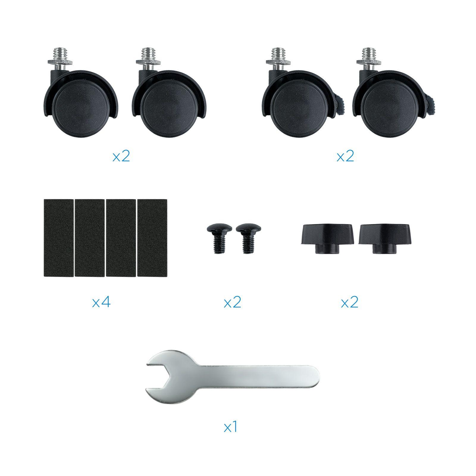 Suporte de CPU com Rodas TOOQ UMCS0004-B (Metal - Preto) — miniatura 6