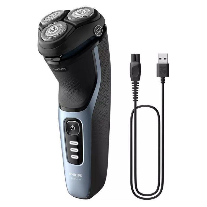 Máquina de Barbear PHILIPS Series 3000 S3243/12 (Azul/Preto), miniatura 3