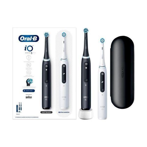 Escova de Dentes Elétrica BRAUN Oral-B iO Series 5 (Branco/Preto)