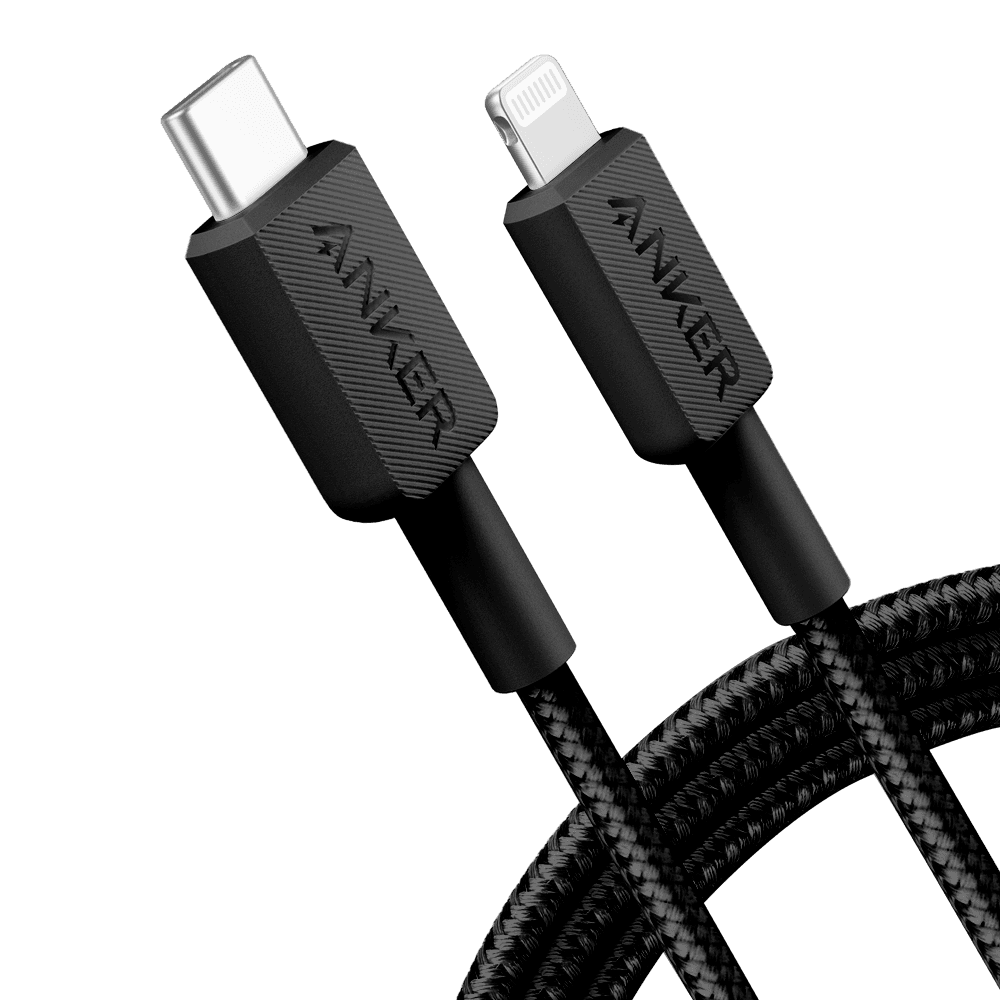 Cabo USB-C para Lightning ANKER A81B6G11 (1,8 m - Preto)