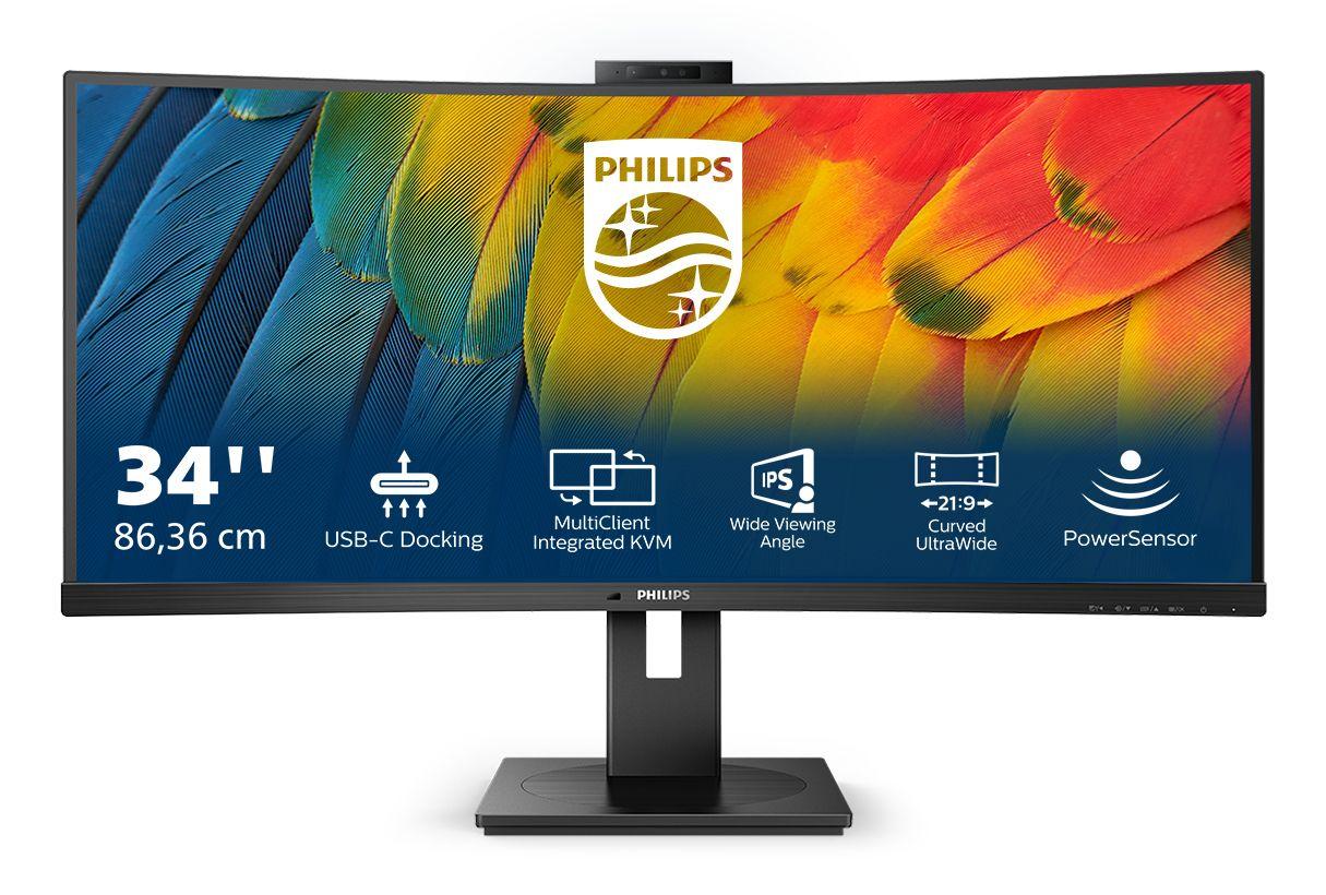 Monitor PHILIPS 34B1U5600CH/00 (34" - VA - 100 Hz - Preto) — miniatura 2