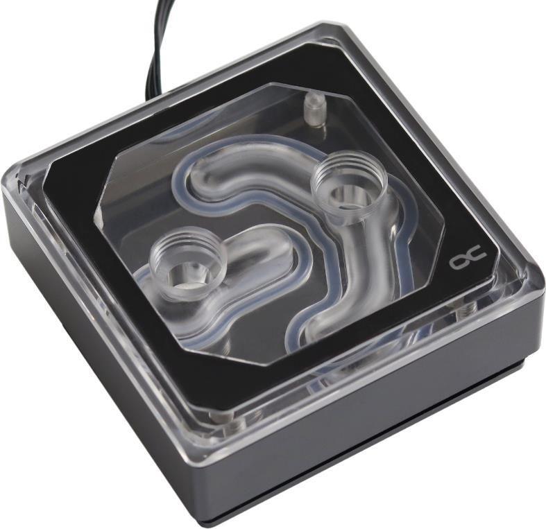 Bloco de Refrigeração Líquida para CPU ALPHACOOL Eisblock XPX Aurora Edge RGB Plexi Black Digital (Preto)