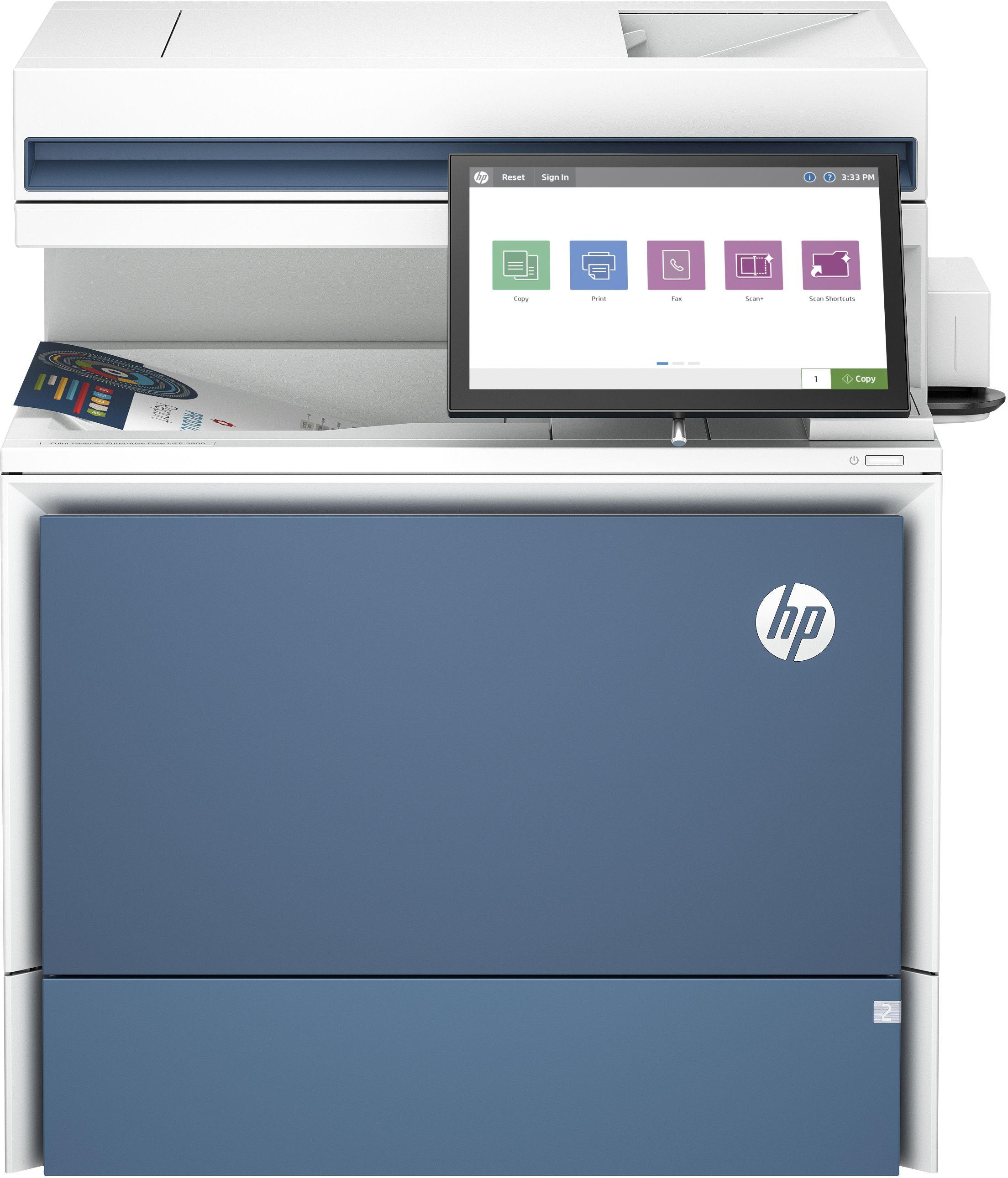 Impressora Multifunções Laser a Cores HP Color LaserJet Enterprise Flow 5800zf (A4 - Impressão a cores - 650 folhas - Branco), miniatura 2