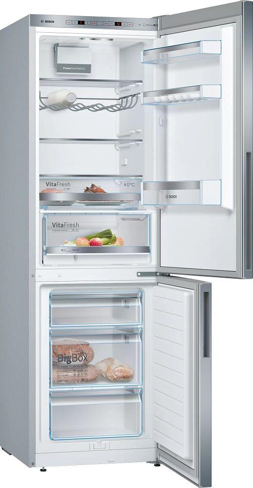 Frigorífico Combinado Independente BOSCH KGE36AICA (312 l - 186x60x65 cm - 60 cm - Inox), miniatura 2