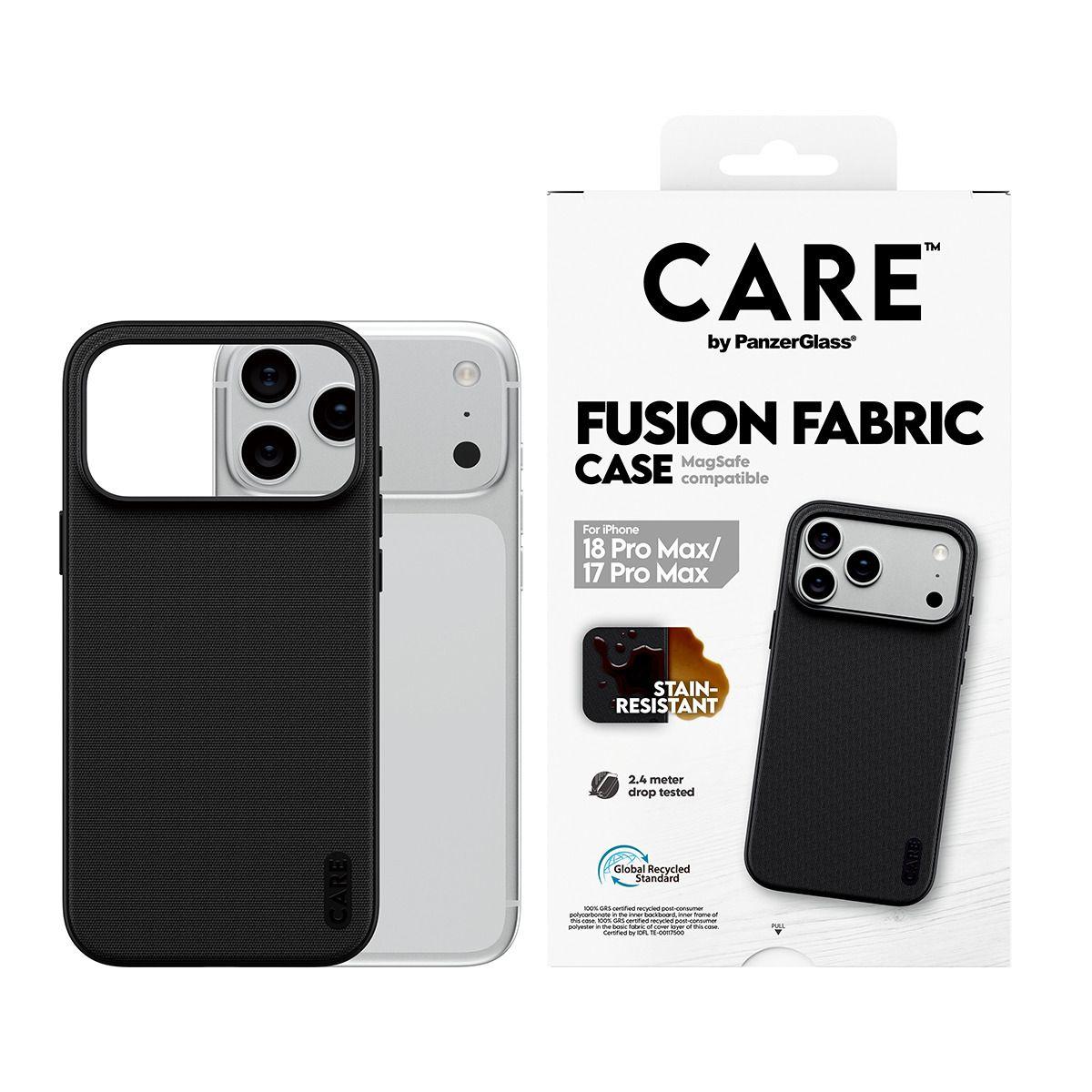 Capa PANZERGLASS CARE™ by Fusion Fabric Case (Apple - Preto), miniatura 4