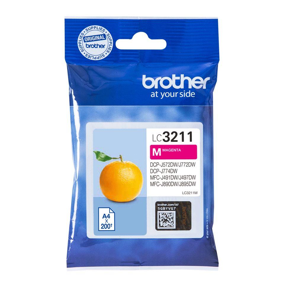 Tinteiro BROTHER LC3211M (200 páginas - Magenta)