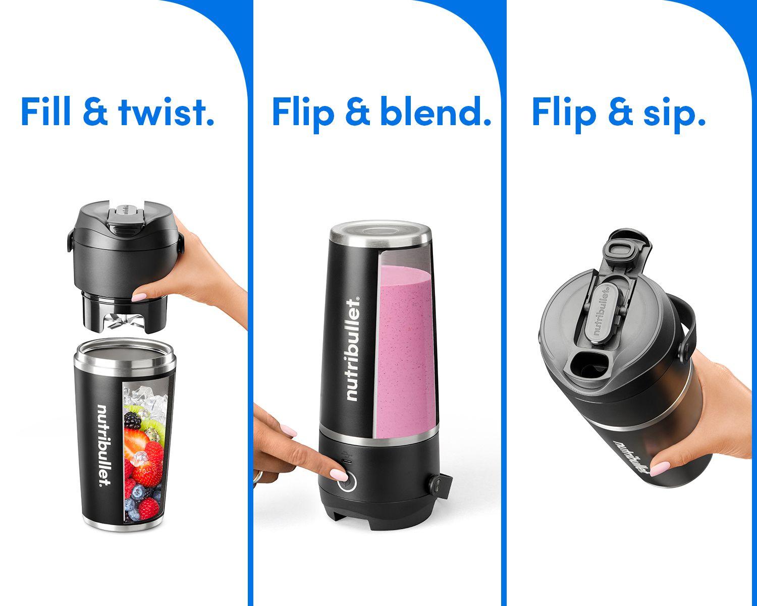 Liquidificadora Portátil NUTRIBULLET Flip NBP016B (Liquidificador portátil - 11 W - 0,59 l - Preto), miniatura 5