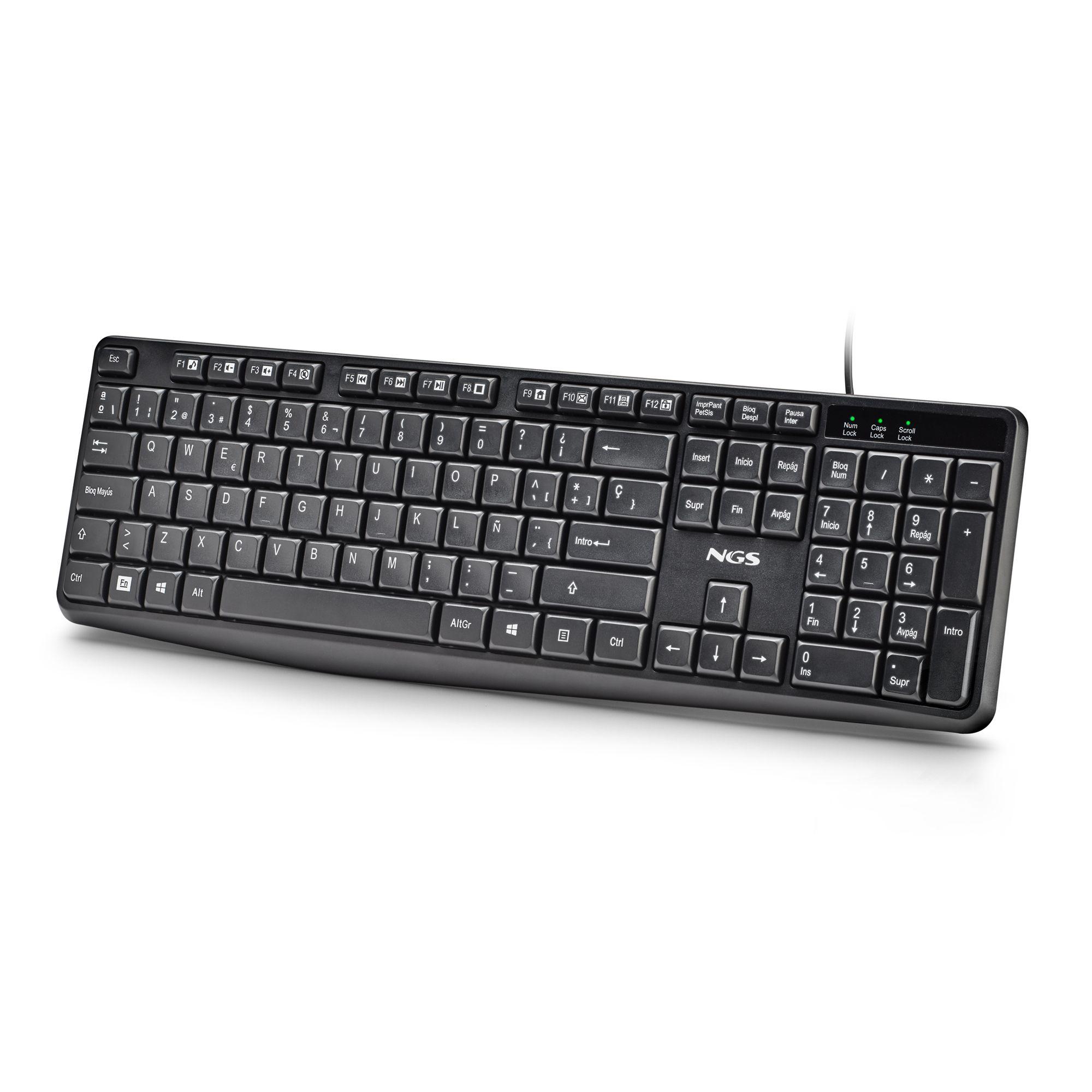 Conjunto de Teclado e Rato NGS COCOA KIT V2 (Espanhol - Tamanho completo - USB - Preto) — miniatura 7
