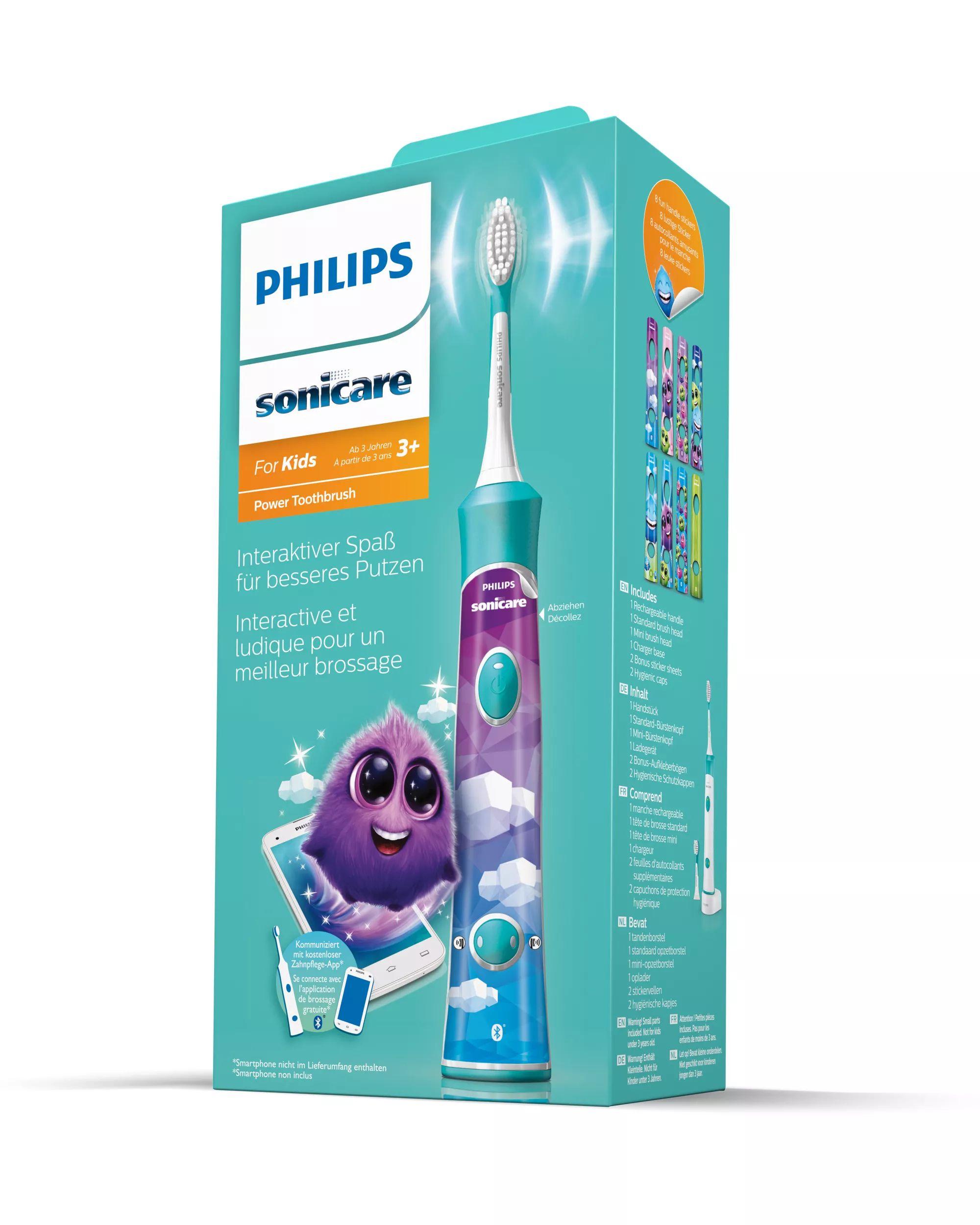 Escova de Dentes Elétrica Sónica PHILIPS Sonicare For Kids HX6322/04 (Borracha - Azul) — miniatura 2
