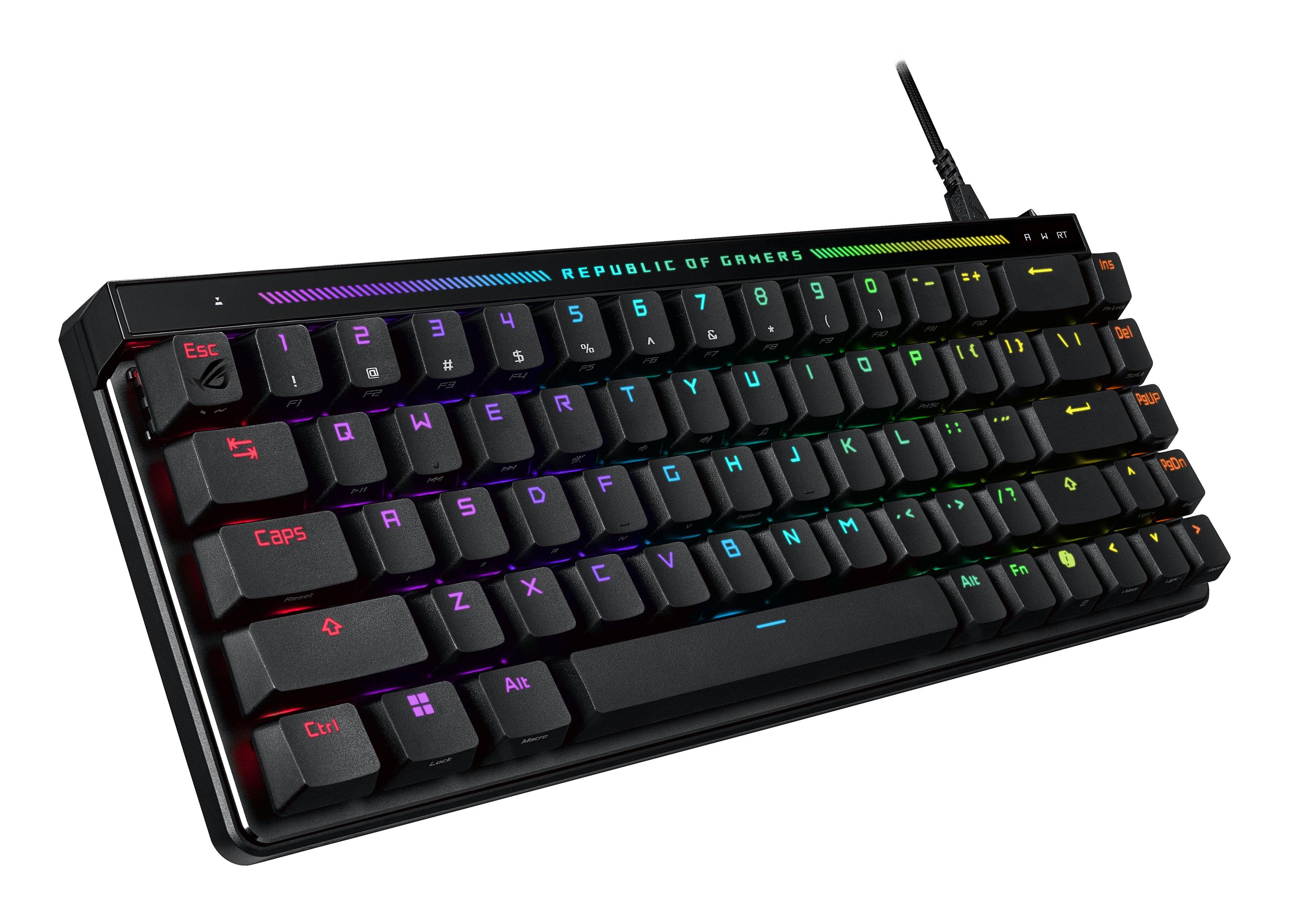 Teclado ASUS ROG Falchion Ace HFX (Alemão - Magnetic-mechanical key switch - 65% - Preto), miniatura 6