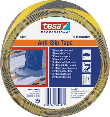 Fita Antiderrapante TESA 60951 (Preto/Amarelo)