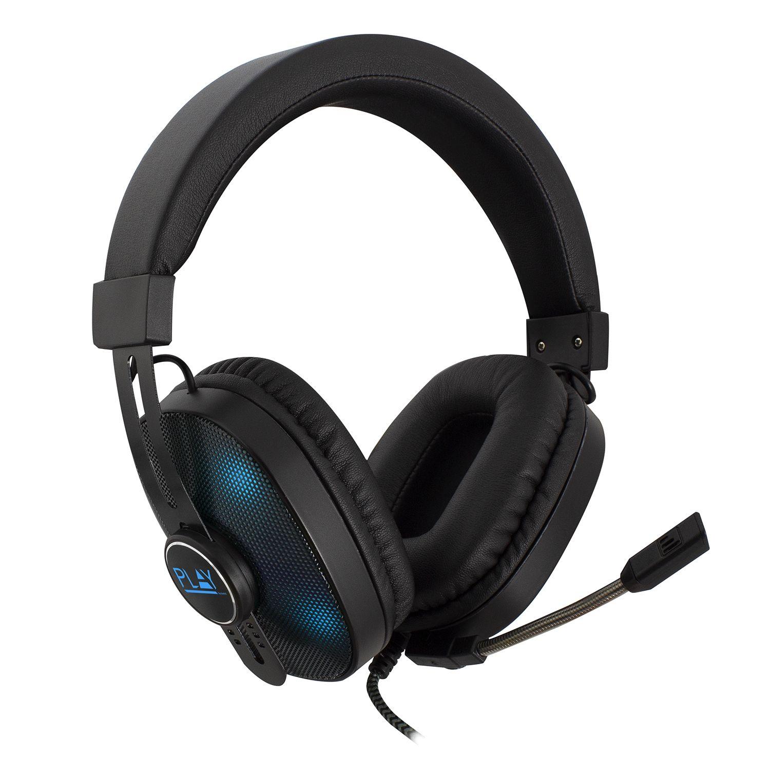 Headset Gaming EWENT PL3321 (Binaural - Com fios - Supra-aural - Preto)
