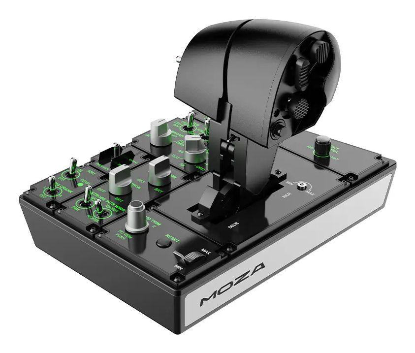 Painel de Acelerador de Voo MOZA RACING MTP Throttle AS008 (MOZA Cockpit - Preto)