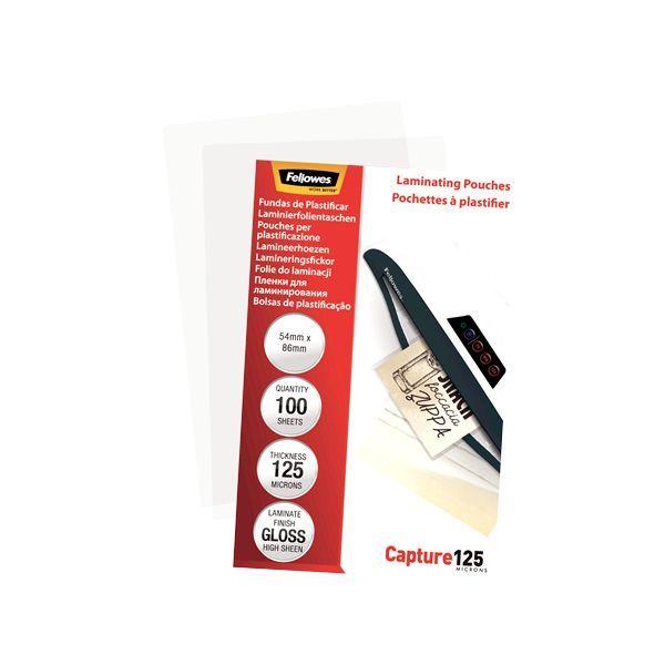Capas para Plastificar Cartões FELLOWES 5306302 (Plástico - 54 x 86 mm - Transparente) — miniatura 4