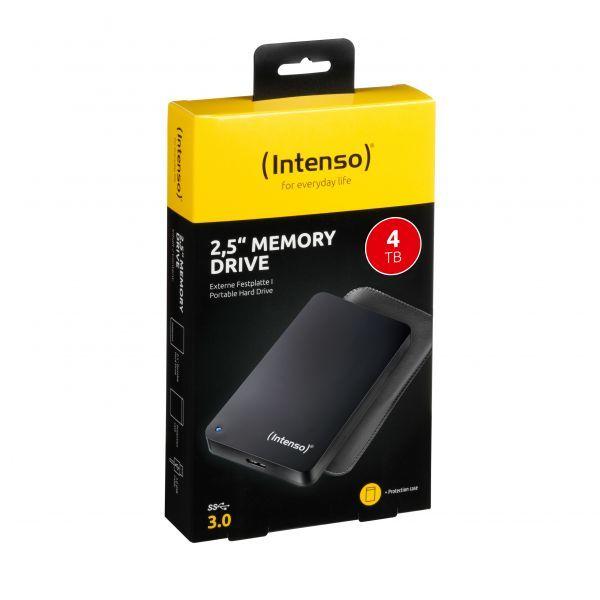 Disco Rígido Externo INTENSO Memory Drive (4 TB - 2,5" - USB 3.2 Gen 1 - Preto) — miniatura 3