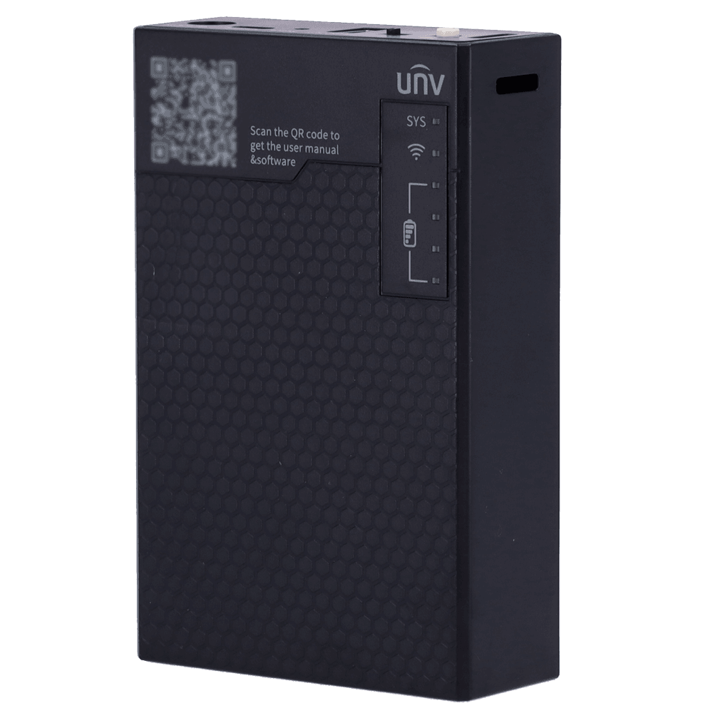 Comprovador CCTV e Configurador de Câmaras IP UNIVIEW GCB01-B7 (4 portas RJ45 10/100 Mbps - Wi-Fi 2,4 GHz - Bateria 7500 mAh - Preto)