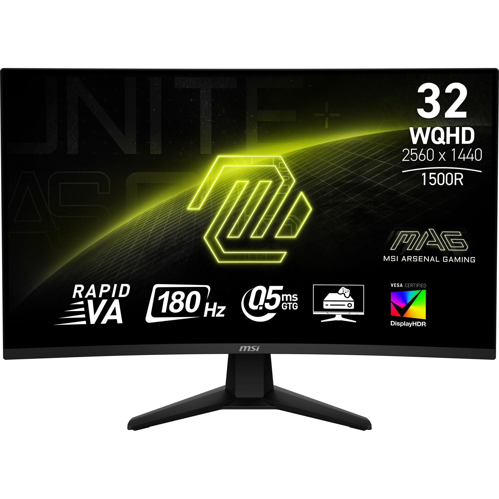 Monitor MSI MAG 32CQ6F (31,5" - Rapid VA - 180 Hz - Preto)