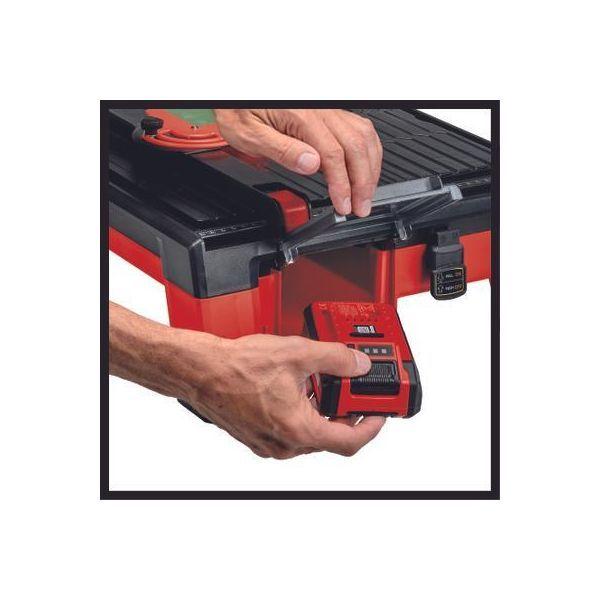 Serra de Corte de Azulejos EINHELL TE-TC 18/115 Li-Solo (Vermelho/Preto), miniatura 2