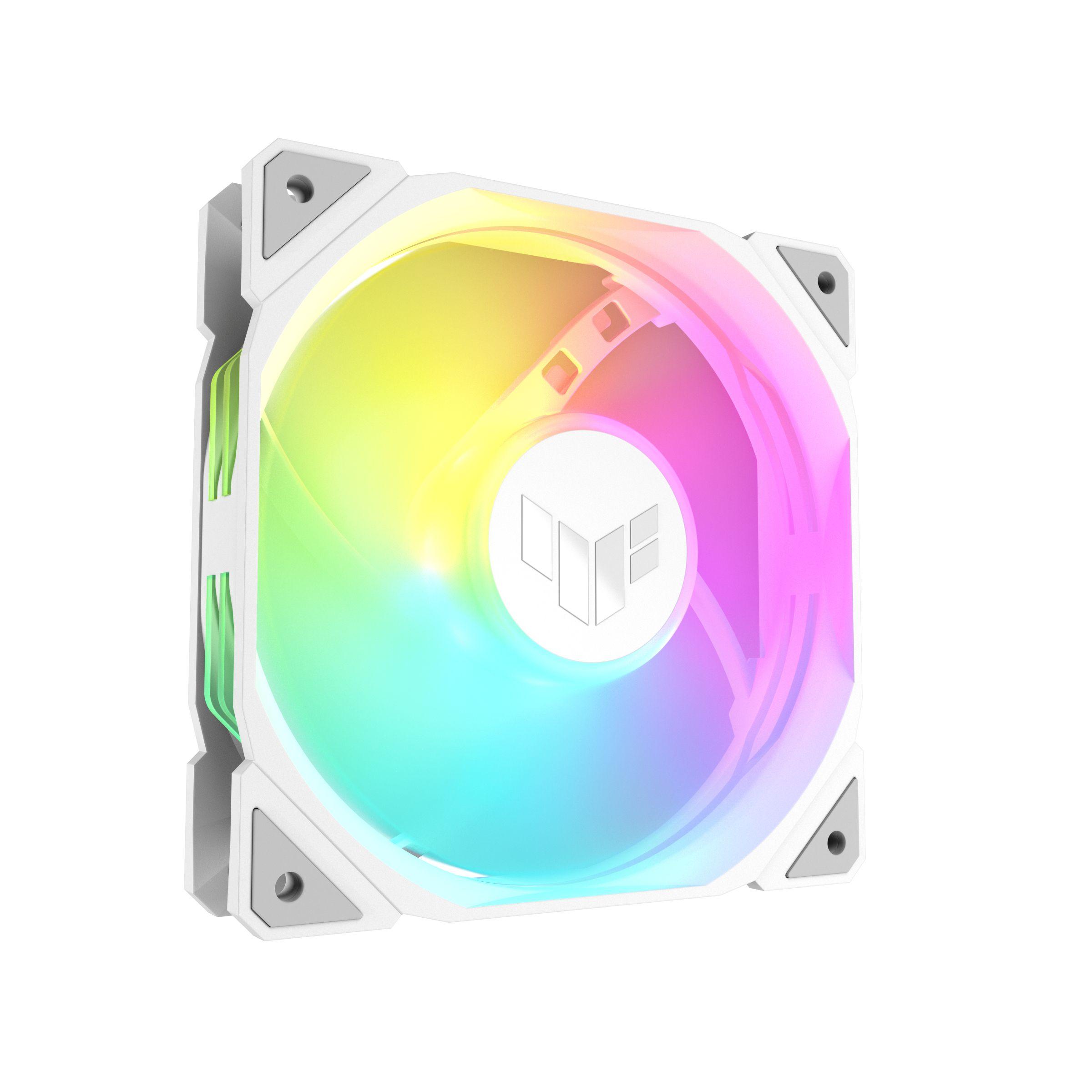 Conjunto de Ventoinhas para Caixa PC ASUS TUF GAMING TR120 ARGB REVERSE 3IN1 (Branco) — miniatura 3