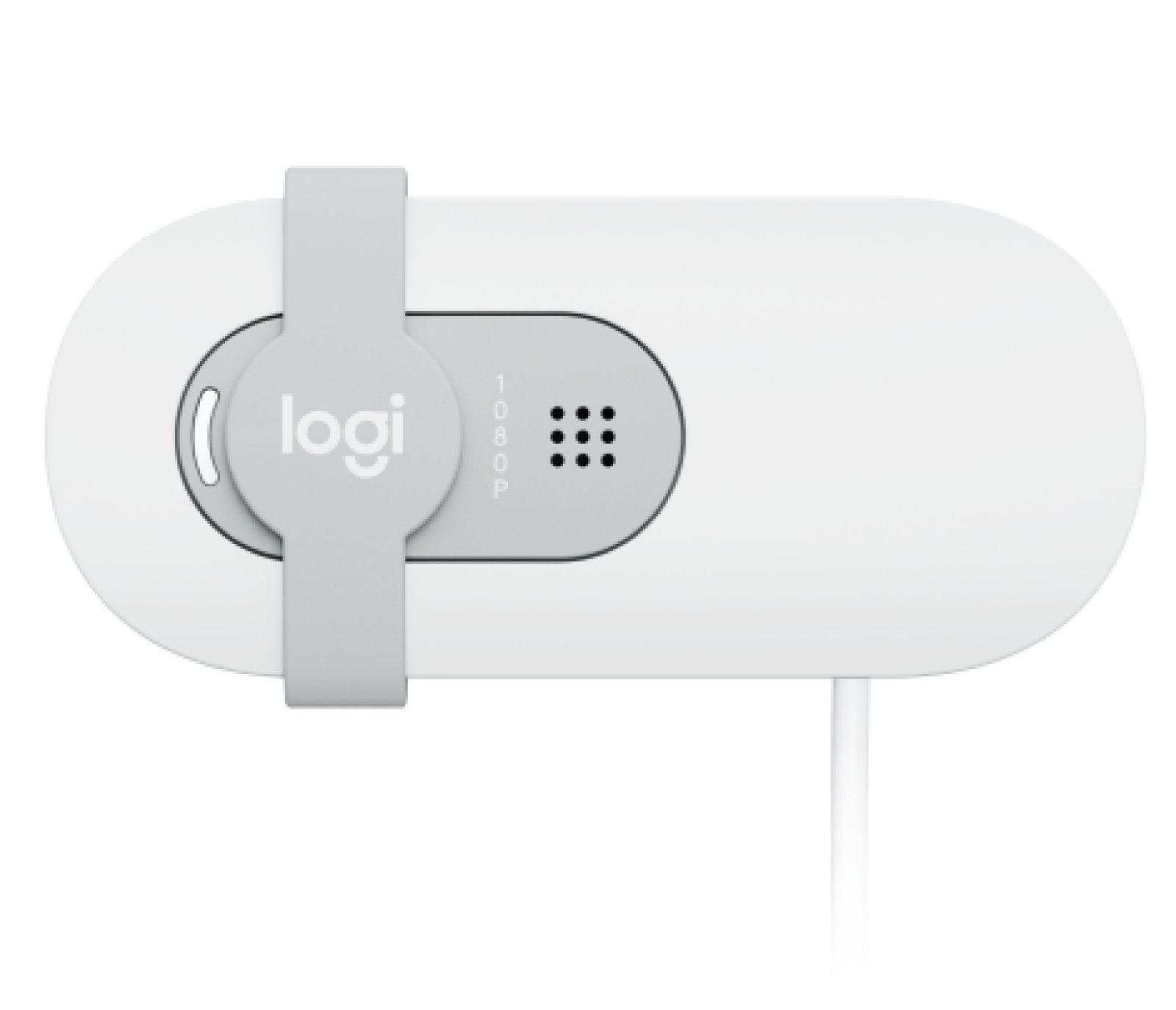 Câmara Web LOGITECH Brio 100 (Full HD - 30 fps - 1920 x 1080 pixels - Branco cru)