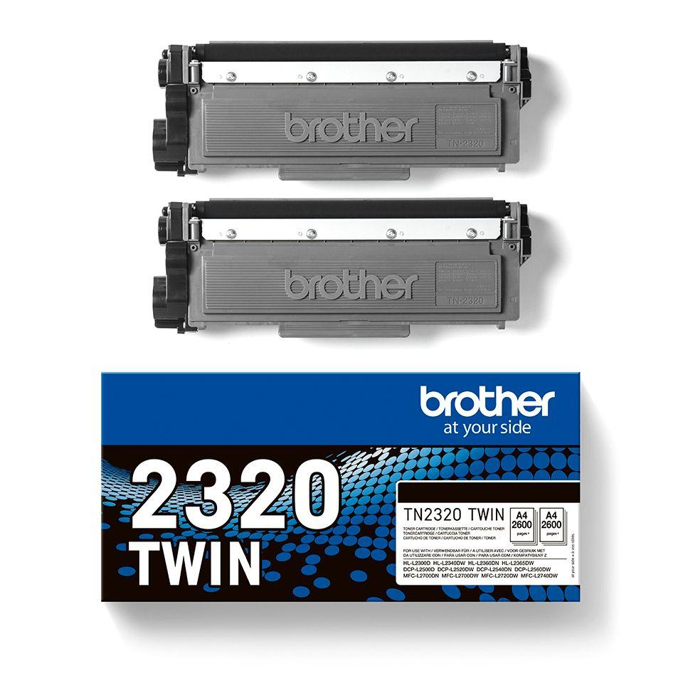 Toner BROTHER TN-2320TWIN (2600 páginas - Preto), miniatura 3