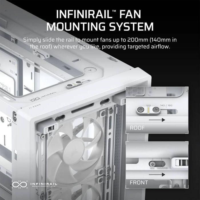 Caixa PC CORSAIR FRAME 4000D RS Airflow (Midi-Tower - E-ATX - Branca) — miniatura 5