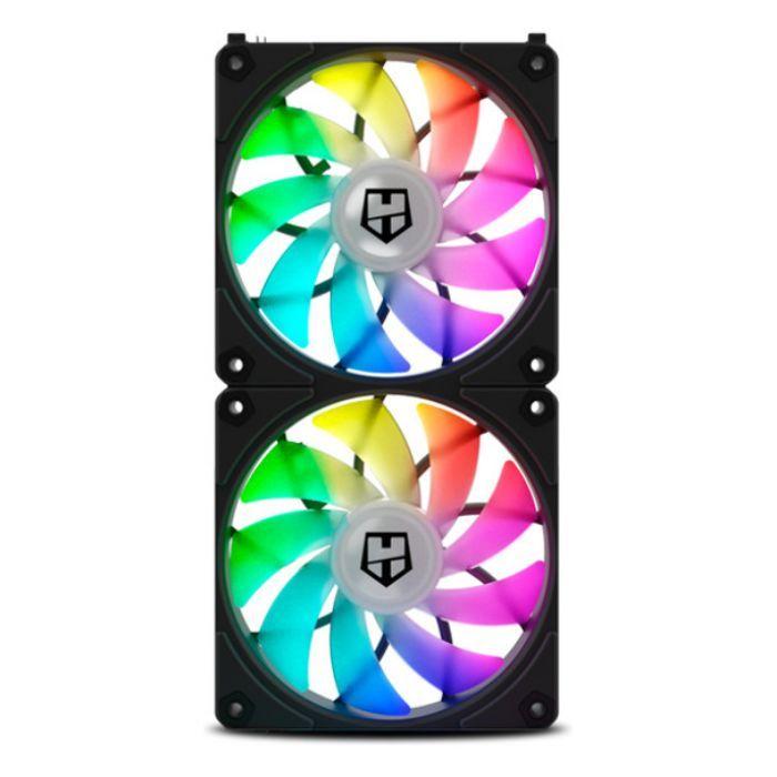 Kit de Ventoinhas para Caixa PC NOX Hummer Easy Link (LED ARGB - Preto) — miniatura 2