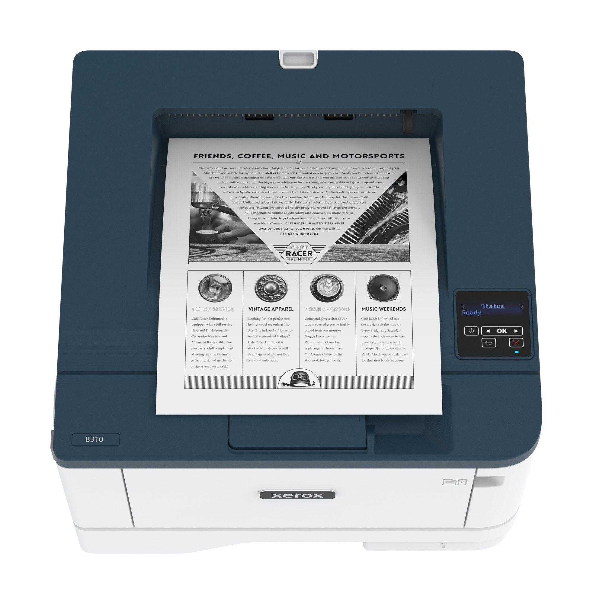Impressora Laser Monocromática XEROX B310V_DNI (A4 - Monocromática - 350 folhas - Azul e Branco) — miniatura 3