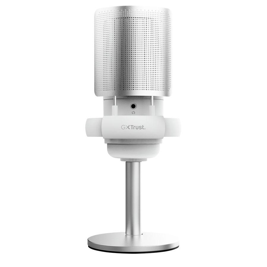 Microfone Gaming TRUST GAMING GXT 238W Auron (Microfone de podcast - Com fios - USB - Cinzento e Branco) — miniatura 6