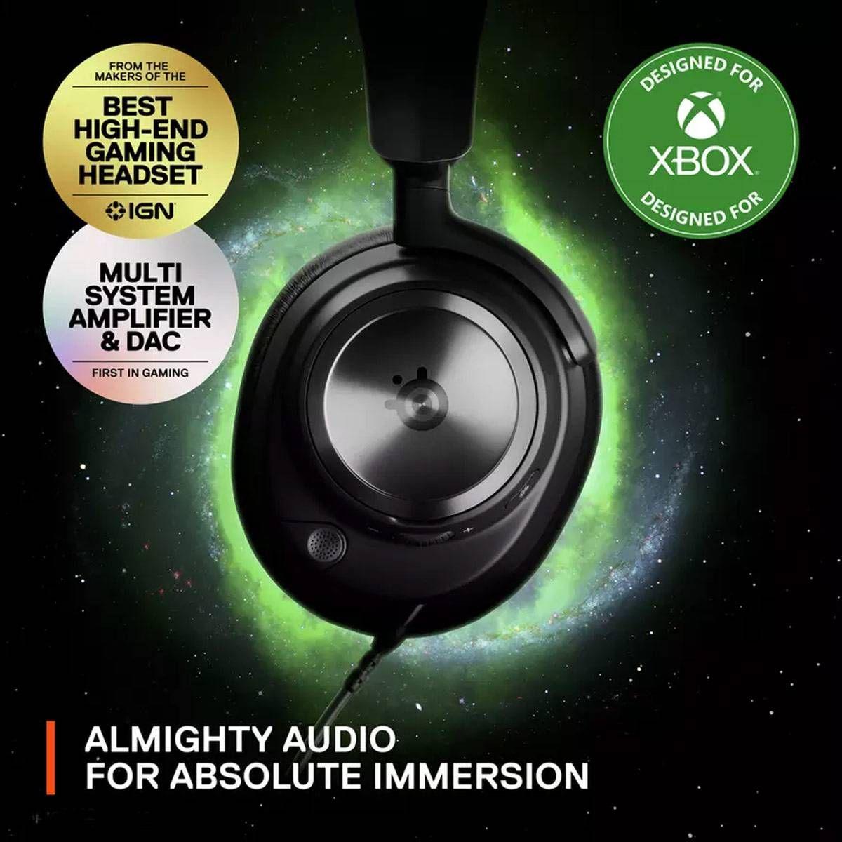 Headset Gaming STEELSERIES Arctis Nova ProX Xbox (Binaural - Com fios - Circum-aural - Preto) — miniatura 3