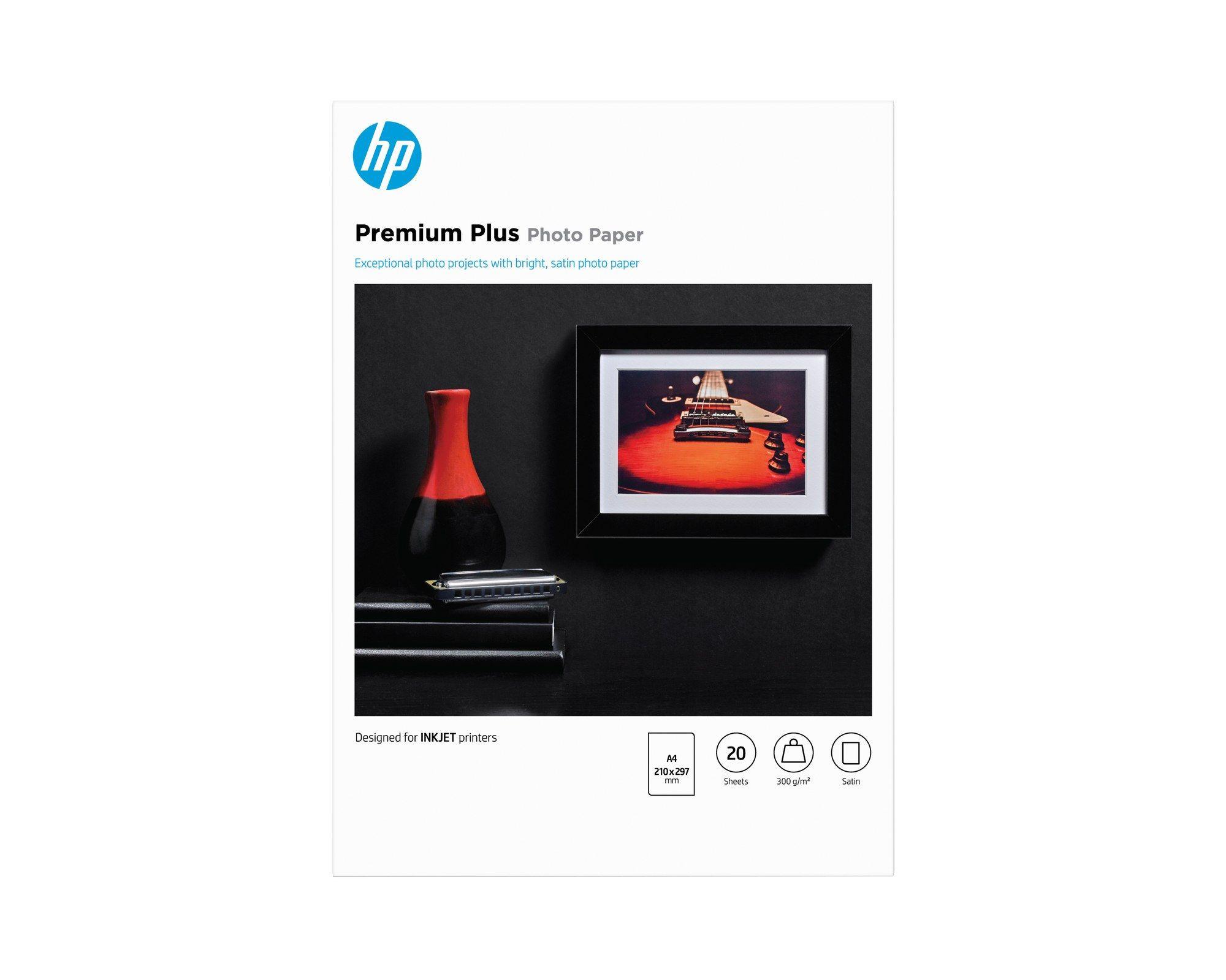 Papel Fotográfico HP CR673A (A4 - 300 g/m² - 20 folhas - Semibrilho)