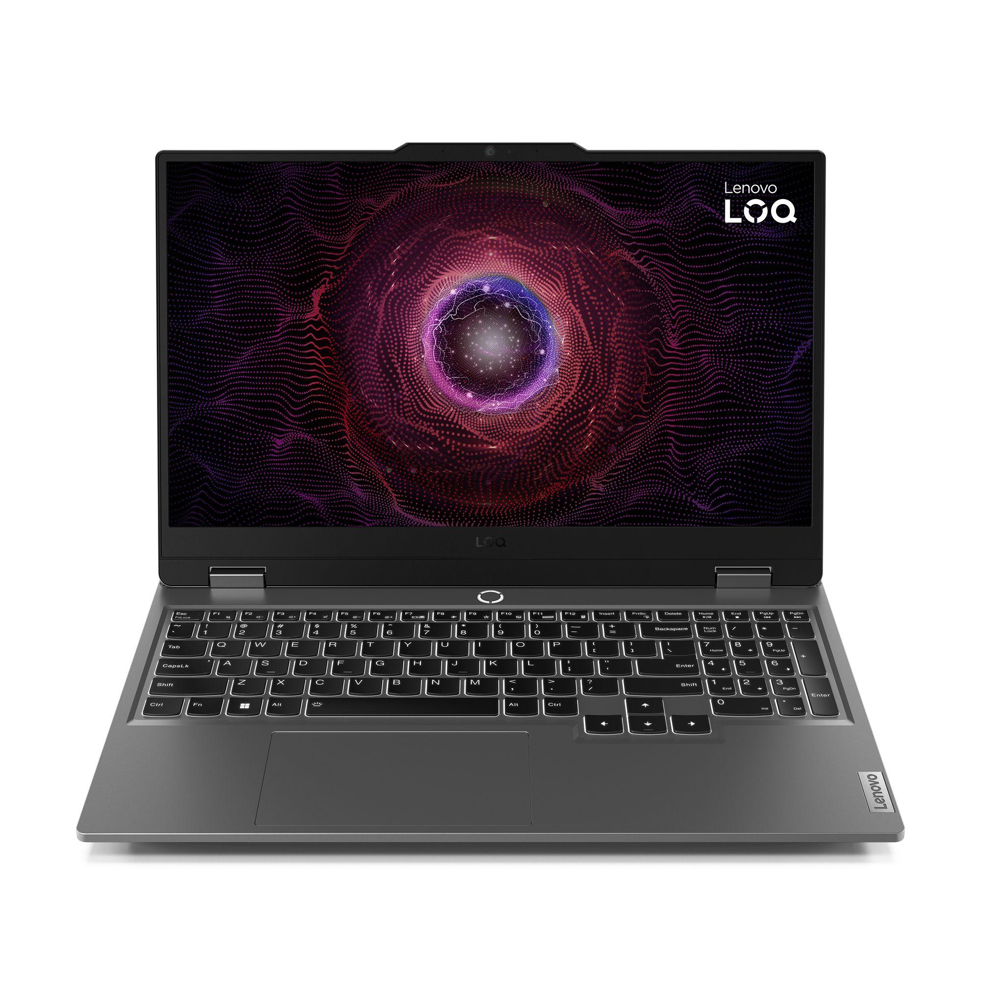 Portátil Gaming LENOVO LOQ 15AHP9-148 (15,6" Full HD - Ryzen 7 7445HS - 16 GB - 512 GB SSD - RTX 3050 - 144 Hz - Cinzento)