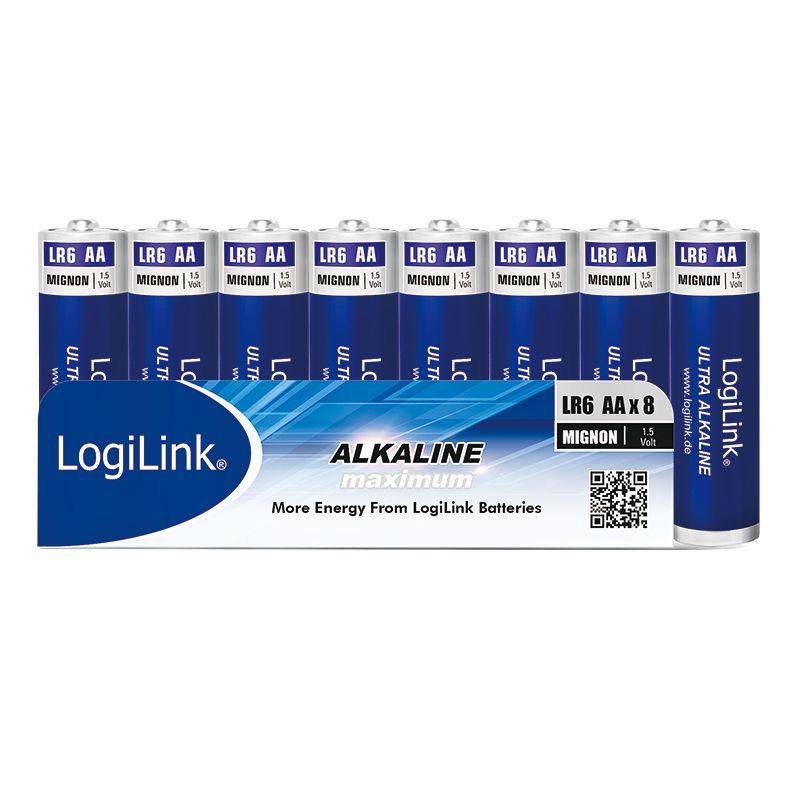 Pilhas LOGILINK LR6F8 (AA - Alcalinas - 1,5 V - 8 Unidades) — miniatura 3